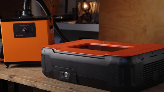 Emblaser Pro Laser Engraver Bundle - 60W Laser Engraver Cutter with F2000 Fume Extractor $6,270.00 Inc GST