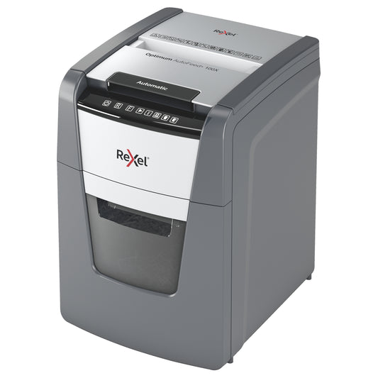 Rexel Optimum Autofeed Paper Shredder 100X Cross Cut