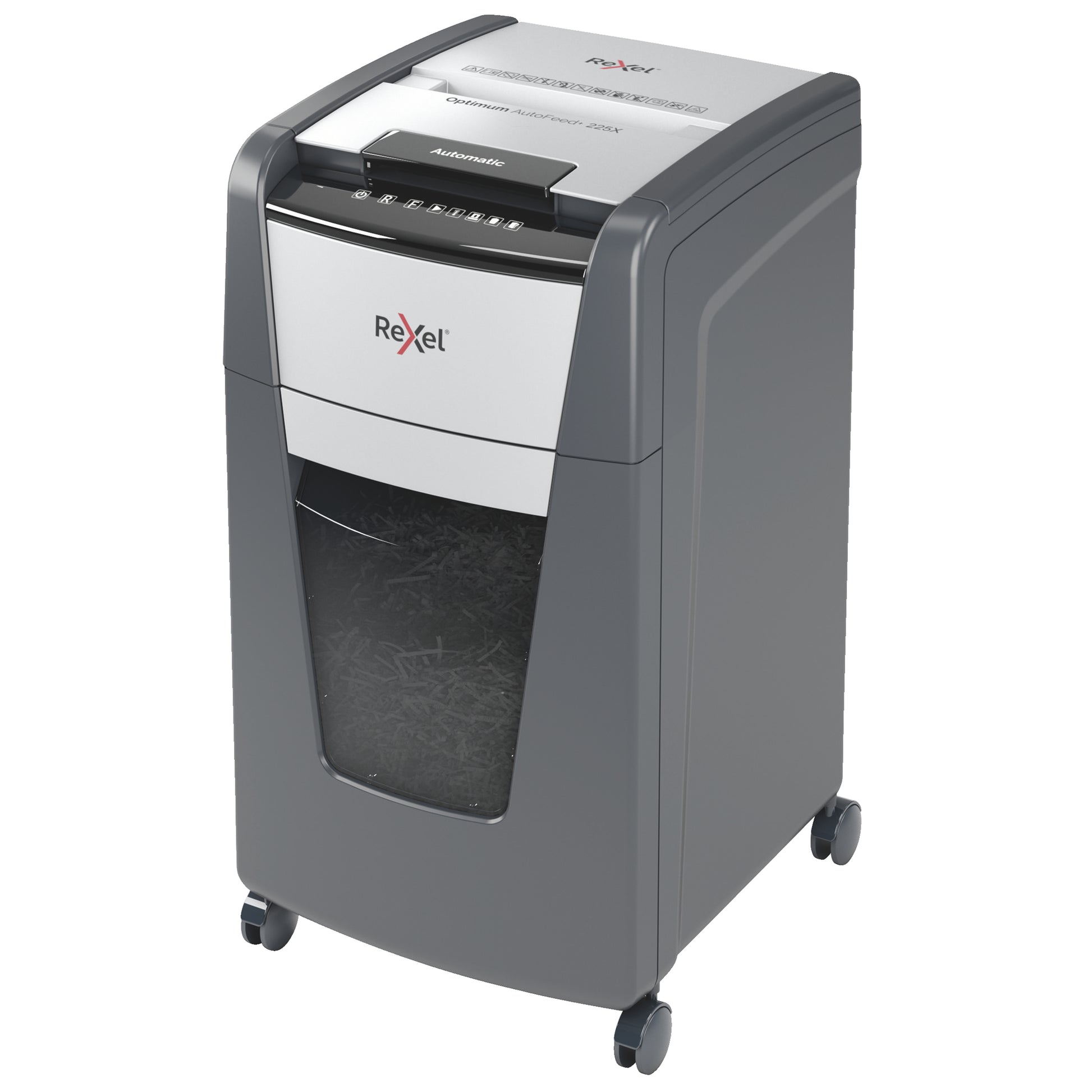 Rexel Optimum Autofeed Paper Shredder 225X Cross Cut
